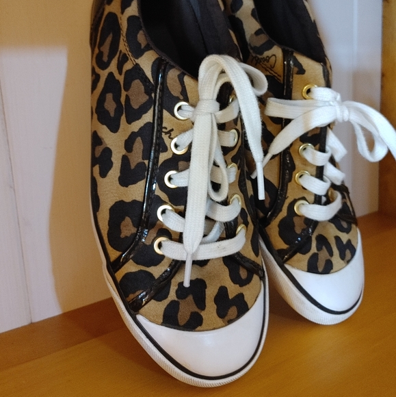 Coach Faux Ocelot Animal Print Sneakers - Picture 5 of 8